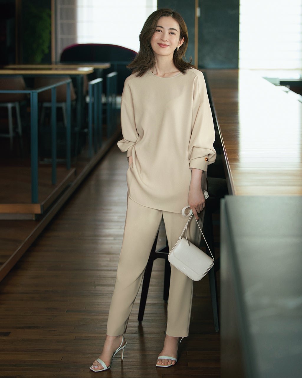 【ドゥクラッセ/DoCLASSE】のストレッチジョーゼット・ハイタックパンツ 人気、トレンドファッション・服の通販 founy(ファニー) 　ファッション　Fashion　レディースファッション　Fashion for Women　パンツ　Pants & Trousers　新作・新入荷　New Arrivals / New In　ストレッチ　Stretch, Stretchy Fabric　セットアップ　Set-Up, Coordinated Outfit　エレガント 上品　Elegant　 other-1|ID: prp329100004638397 ipo3291000000033430861