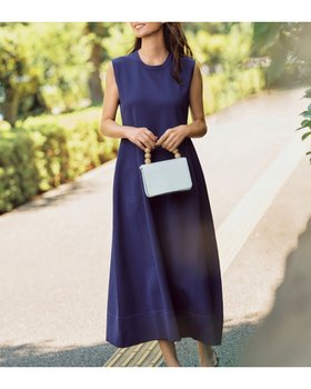 【ドゥクラッセ/DoCLASSE】の構築ニット・フレアワンピース 人気、トレンドファッション・服の通販 founy(ファニー) ファッション Fashion レディースファッション Fashion for Women ワンピース Dresses 新作・新入荷 New Arrivals / New In シェイプ Shape, Slim Fit ノースリーブ Sleeveless, No-Sleeve フレア Flare, Flared |ID:prp329100004638400