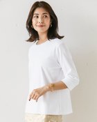 【ドゥクラッセ/DoCLASSE】のコンパクトフォルム/7分袖・ドゥクラッセTシャツ ホワイト|ID:prp329100004638401