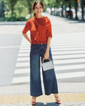【ドゥクラッセ/DoCLASSE】 ライトデニム・サイドステッチワイド72cm人気、トレンドファッション・服の通販 founy(ファニー) ファッション Fashion レディースファッション Fashion for Women パンツ Pants & Trousers 新作・新入荷 New Arrivals / New In ストレッチ Stretch, Stretchy Fabric デニム Denim, Jeans Material ポケット Pocket, Pocket Detail ワイド Wide, Wide Fit |ID:prp329100004638406