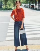 【ドゥクラッセ/DoCLASSE】のライトデニム・サイドステッチワイド72cm 人気、トレンドファッション・服の通販 founy(ファニー) ファッション Fashion レディースファッション Fashion for Women パンツ Pants & Trousers 新作・新入荷 New Arrivals / New In ストレッチ Stretch, Stretchy Fabric デニム Denim, Jeans Material ポケット Pocket, Pocket Detail ワイド Wide, Wide Fit |ID:prp329100004638406