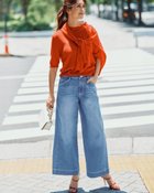 【ドゥクラッセ/DoCLASSE】のライトデニム・サイドステッチワイド72cm 人気、トレンドファッション・服の通販 founy(ファニー) ファッション Fashion レディースファッション Fashion for Women パンツ Pants & Trousers 新作・新入荷 New Arrivals / New In ストレッチ Stretch, Stretchy Fabric デニム Denim, Jeans Material ポケット Pocket, Pocket Detail ワイド Wide, Wide Fit thumbnail ライトインディゴ|ID: prp329100004638406 ipo3291000000033430933