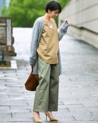 【ドゥクラッセ/DoCLASSE】のミラクルストレッチ・サイドシームワイド オリーブ|ID:prp329100004638411