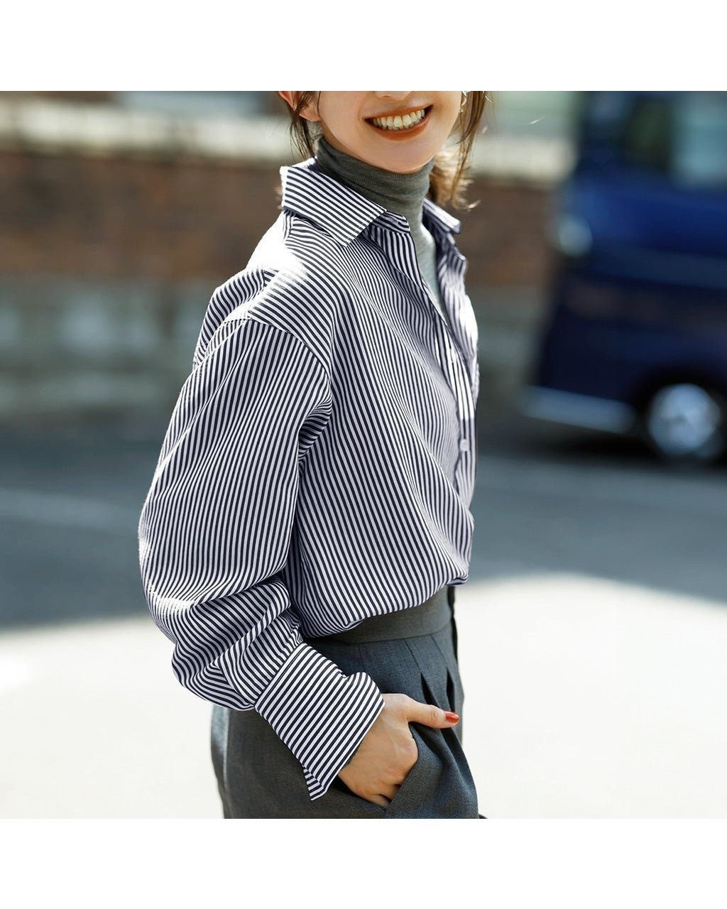 【ドゥクラッセ/DoCLASSE】のダブルポケット・ワイドカフスシャツ 人気、トレンドファッション・服の通販 founy(ファニー) 　ファッション　Fashion　レディースファッション　Fashion for Women　トップス・カットソー　Cut & Sew Tops　シャツ・ブラウス・オフィスカジュアル　Elegant Blouses & Button-Ups　なめらか　Smooth, Silky Texture　カフス　Cuff Design　ダブル　Double, Double-Breasted　トレンド　Trend, Trending Now　ドレープ　Drape, Draping Fabric　ベーシック　Basic, Essential　ポケット　Pocket, Pocket Detail　ワイド　Wide, Wide Fit　人気　Popular, Best Seller　定番　Standard, Basic Item　 other-1|ID: prp329100004638418 ipo3291000000033843416