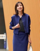 【ドゥクラッセ/DoCLASSE】の構築ニット・ボレロカーディガン ネイビー|ID:prp329100004638421