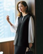 【ドゥクラッセ/DoCLASSE】のシアージョーゼット・ギャザーブラウス ホワイト|ID:prp329100004638437