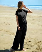 【ドゥクラッセ/DoCLASSE】のフレンチ袖ニット&times;パンツセットアップ ブラック|ID: prp329100004638442 ipo3291000000033431145