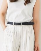 【ドゥクラッセ/DoCLASSE】の牛革・スクエアバックルベルト ブラック|ID: prp329100004638451 ipo3291000000033431192