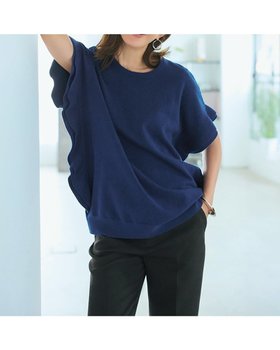 【ドゥクラッセ/DoCLASSE】の総針編み・サイドフリルプルオーバー 人気、トレンドファッション・服の通販 founy(ファニー) ファッション Fashion レディースファッション Fashion for Women トップス・カットソー Cut & Sew Tops ニット Knit Tops & Sweaters カジュアルプルオーバー・ニットトップス Pullovers & Knit Tops / Casual Pullovers 新作・新入荷 New Arrivals / New In おすすめ Recommended / Our Picks ショルダー Shoulder, Shoulder Strap セーター Sweater, Knitwear タートル Turtleneck, Turtle Collar ドロップ Drop Shoulder, Dropped Style フリル Frill, Ruffle |ID:prp329100004638452