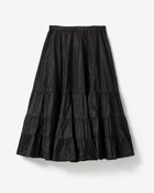 【ドゥクラッセ/DoCLASSE】の光沢タフタ・ギャザーロングスカート ブラック|ID: prp329100004643689 ipo3291000000033728330