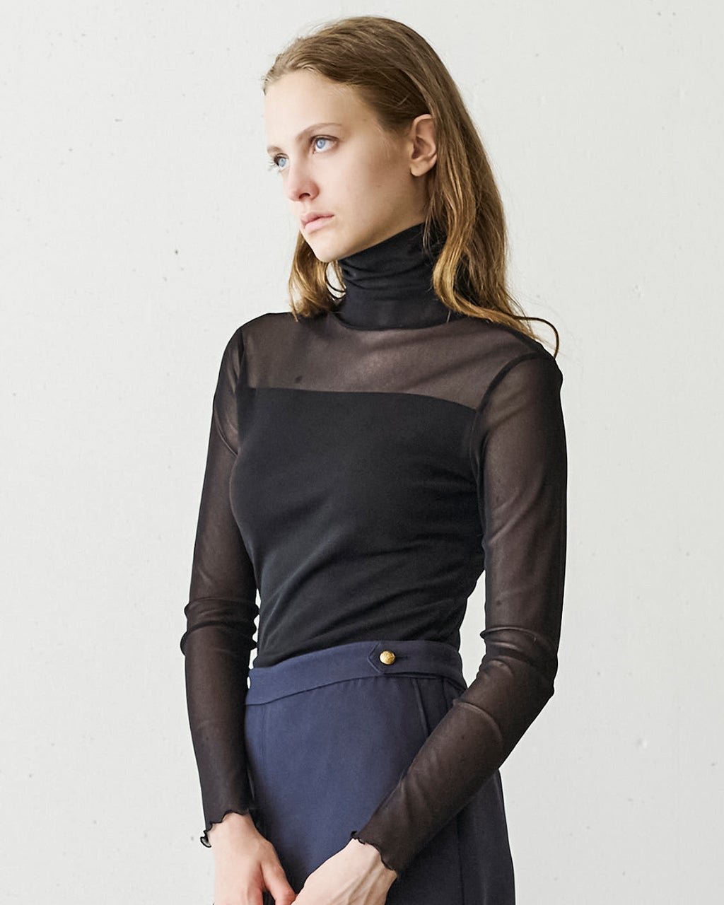 【ドゥクラッセ/DoCLASSE】のストレッチオーガンジー・ハイネックトップス インテリア・キッズ・メンズ・レディースファッション・服の通販 founy(ファニー) 　ファッション　Fashion　レディースファッション　Fashion for Women　トップス・カットソー　Cut & Sew Tops　カットソー・ベーシックTシャツ　Cut-and-Sewn Tops / Stretch Tees & Basics　新作・新入荷　New Arrivals / New In　オーガンジー　Organza Fabric　カットソー　Cut and Sewn Top　シアー　Sheer, See-Through　ストレッチ　Stretch, Stretchy Fabric　デコルテ　Décolleté, Neckline　エレガント 上品　Elegant　ブラック|ID: prp329100004643690 ipo3291000000033500287