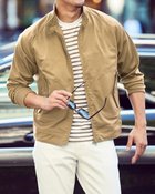 【ドゥクラッセ/DoCLASSE / MEN】のストレッチ綿混チノミリタリーブルゾン タン|ID: prp329100004644627 ipo3291000000033514171