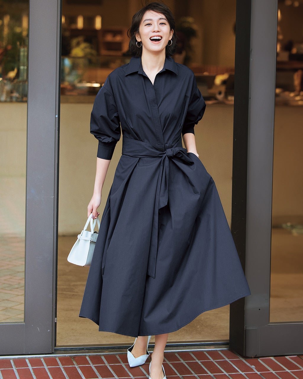 【ドゥクラッセ/DoCLASSE】のカシュクール風・ドレスシャツワンピ インテリア・キッズ・メンズ・レディースファッション・服の通販 founy(ファニー) ファッション Fashion レディースファッション Fashion for Women ワンピース Dresses フォーマル・パーティードレス・結婚式用ドレス Elegant & Casual Dresses シャツワンピース / 1枚で着映えコーデ Shirt Dresses カシュクール Wrap Design シャツワンピ Shirt Dress, Shirt One-Piece フィット Fit, Slim Fit フレア Flare, Flared ネイビー|ID: prp329100004660829 ipo3291000000034485502