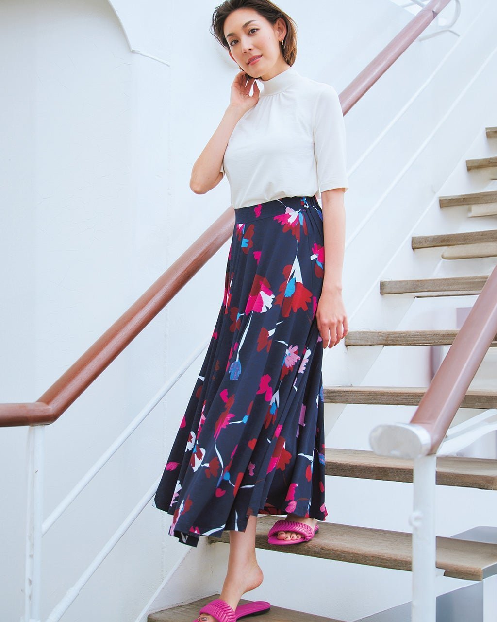 【ドゥクラッセ/DoCLASSE】のUVスラブ・Aラインスカート 人気、トレンドファッション・服の通販 founy(ファニー) 　ファッション　Fashion　レディースファッション　Fashion for Women　スカート　Skirts　Aライン・フレアスカート　A-Line & Flared Skirts　おすすめ　Recommended / Our Picks　エレガント 上品　Elegant　ストレッチ　Stretch, Stretchy Fabric　セットアップ　Set-Up, Coordinated Outfit　チェック　Check, Plaid, Tartan　フォルム　Silhouette, Form　夏　Summer　旅行　Travel　 other-1|ID: prp329100004660832 ipo3291000000033728245