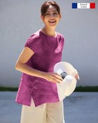 【ドゥクラッセ/DoCLASSE】の細番手フレンチリネン・フォルムブラウス 人気、トレンドファッション・服の通販 founy(ファニー) ファッション Fashion レディースファッション Fashion for Women トップス・カットソー Cut & Sew Tops シャツ・ブラウス・オフィスカジュアル Elegant Blouses & Button-Ups シンプル Simple, Minimal スリット Slit, Slit Detail フォルム Silhouette, Form リネン Linen, Linen Fabric 人気 Popular, Best Seller 夏 Summer thumbnail バイオレット|ID: prp329100004660843 ipo3291000000033728285
