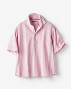 【ドゥクラッセ/DoCLASSE / MEN】のライトコットンシアサッカー・プルオーバーシャツ ピンク&times;ホワイト|ID: prp329100004660845 ipo3291000000033908326