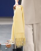 【ドゥクラッセ/DoCLASSE】のカシミヤタッチ・エアリーストール ライム|ID: prp329100004665329 ipo3291000000033746897