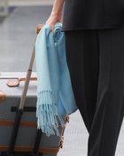 【ドゥクラッセ/DoCLASSE】のカシミヤタッチ・エアリーストール ブルー|ID: prp329100004665329 ipo3291000000033746902