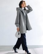 【ドゥクラッセ/DoCLASSE】のエアーライトフォルム・立体フードコート グレー|ID:prp329100004665339