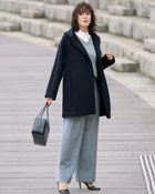 【ドゥクラッセ/DoCLASSE】のエアーライトフォルム・立体フードコート ミッドナイトブルー|ID:prp329100004665339