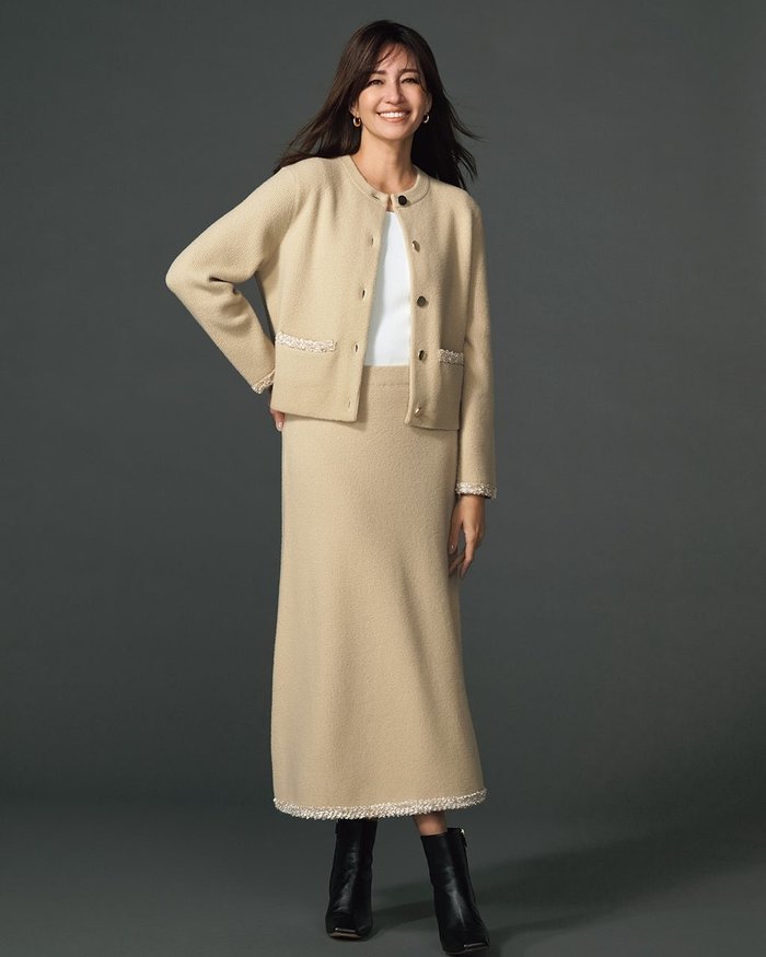 【ドゥクラッセ/DoCLASSE】のワッフルニット・ツイードトリムスカート インテリア・キッズ・メンズ・レディースファッション・服の通販 founy(ファニー) https://founy.com/ ファッション Fashion レディースファッション Fashion for Women セットアップ Matching Sets スカート・ミニ/ミディ/マキシ Skirts / Mini, Midi & Maxi Skirts シンプル Simple, Minimal ジャケット Jacket, Outerwear セットアップ Set-Up, Coordinated Outfit ツイード Twill, Twill Weave フレア Flare, Flared 人気 Popular, Best Seller |ID: prp329100004665343 ipo3291000000033746964