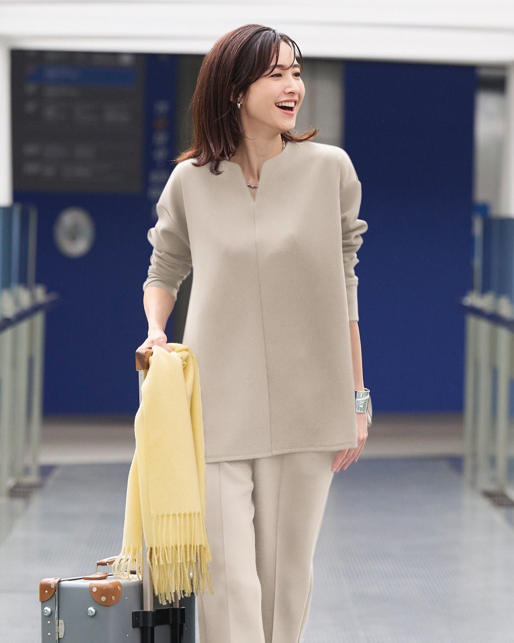 【ドゥクラッセ/DoCLASSE】のライトダンボールニット・フレアトップス インテリア・キッズ・メンズ・レディースファッション・服の通販 founy(ファニー) 　ファッション　Fashion　レディースファッション　Fashion for Women　トップス・カットソー　Cut & Sew Tops　ニット　Knit Tops & Sweaters　セットアップ　Matching Sets　レディーストップス・ブラウス　Tops & Blouses / Assorted Women's Tops　カットソー　Cut and Sewn Top　セットアップ　Set-Up, Coordinated Outfit　なめらか　Smooth, Silky Texture　フレア　Flare, Flared　新作・新入荷　New Arrivals / New In　エレガント 上品　Elegant　ライトグレー|ID: prp329100004665344 ipo3291000000033746977