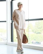 【ドゥクラッセ/DoCLASSE】のライトダンボールニット・フレアトップス ライトグレー|ID: prp329100004665344 ipo3291000000034696704