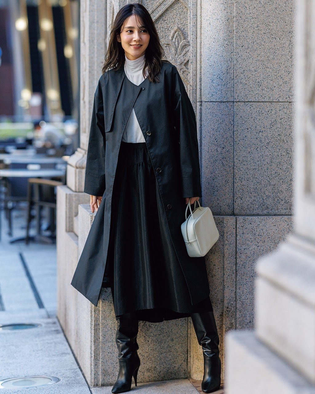 【ドゥクラッセ/DoCLASSE】の光沢ギャバジン・ノーカラートレンチコート 人気、トレンドファッション・服の通販 founy(ファニー)  ファッション Fashion レディースファッション Fashion for Women アウター Coat / Outerwear Collection コート・ロングコート・ピーコート Long Coats, Peacoats & More トレンチコート / 春秋の定番アウター Trench Coats ストール Stole, Wrap タートル Turtleneck, Turtle Collar トレンチ Trench, Trench Coat エレガント 上品 Elegant ビジネス 仕事 通勤 Business / Work / Commuting  other-1|ID: prp329100004665346 ipo3291000000034145669