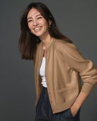 【ドゥクラッセ/DoCLASSE】の総針編み・飾りポケットクルーカーディガン ベージュ|ID:prp329100004665349