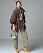 【ドゥクラッセ/DoCLASSE】のシルキータフタ・マウンテンジャケット ブラウン|ID: prp329100004665356 ipo3291000000033747018