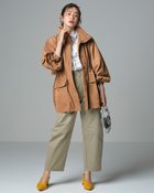【ドゥクラッセ/DoCLASSE】のシルキータフタ・マウンテンジャケット ベージュ|ID: prp329100004665356 ipo3291000000033747019