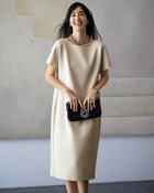 【ドゥクラッセ/DoCLASSE】のトリアセスキューバ・ストレートワンピース ライトグレー|ID:prp329100004665358