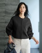 【ドゥクラッセ/DoCLASSE】のトリアセスキューバ・バルーン袖ジャケット ブラック|ID:prp329100004665361