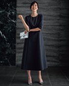 【ドゥクラッセ/DoCLASSE】のトリアセスキューバ・フレアワンピース ネイビー|ID:prp329100004665370