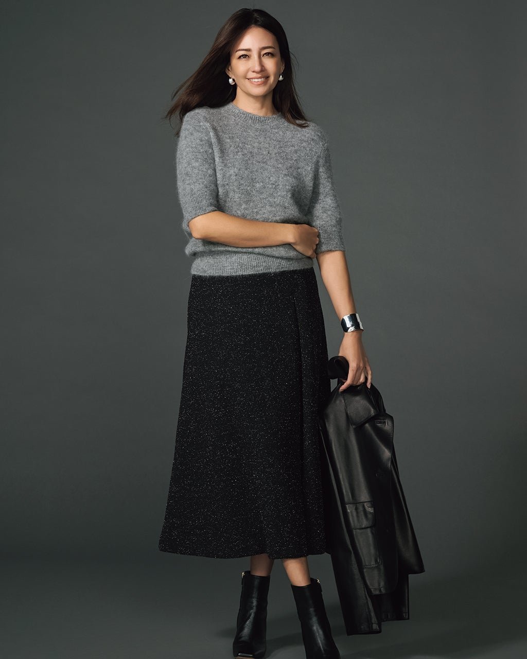 【ドゥクラッセ/DoCLASSE】のストレッチラメジャカード・フレアスカート インテリア・キッズ・メンズ・レディースファッション・服の通販 founy(ファニー) 　ファッション　Fashion　レディースファッション　Fashion for Women　スカート　Skirts　Aライン・フレアスカート　A-Line & Flared Skirts　アシンメトリー　Asymmetrical Style　カットソー　Cut and Sewn Top　スタイリッシュ　Stylish, Fashionable　ストレッチ　Stretch, Stretchy Fabric　セットアップ　Set-Up, Coordinated Outfit　フレア　Flare, Flared　ラグジュアリー　Luxury, Elegant　ブラック|ID: prp329100004665375 ipo3291000000033747098