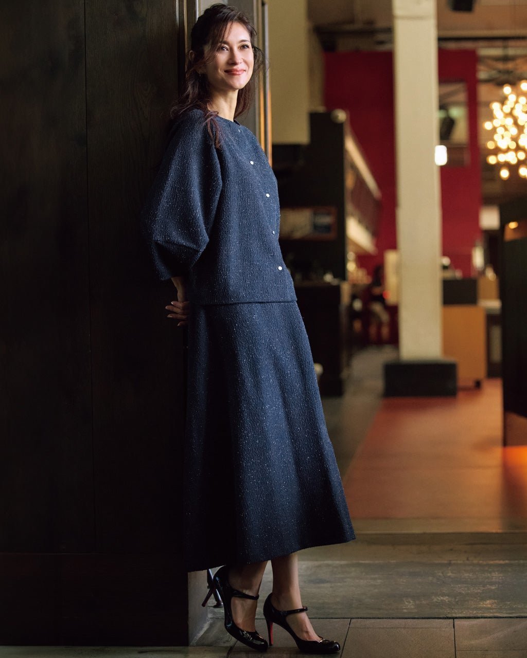 【ドゥクラッセ/DoCLASSE】のストレッチラメジャカード・フレアスカート 人気、トレンドファッション・服の通販 founy(ファニー) 　ファッション　Fashion　レディースファッション　Fashion for Women　スカート　Skirts　Aライン・フレアスカート　A-Line & Flared Skirts　アシンメトリー　Asymmetrical Style　カットソー　Cut and Sewn Top　スタイリッシュ　Stylish, Fashionable　ストレッチ　Stretch, Stretchy Fabric　セットアップ　Set-Up, Coordinated Outfit　フレア　Flare, Flared　ラグジュアリー　Luxury, Elegant　 other-1|ID: prp329100004665375 ipo3291000000034145671