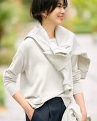 【ドゥクラッセ/DoCLASSE】のシルクフィール・ボートネックニット オフホワイト|ID: prp329100004665376 ipo3291000000033747102