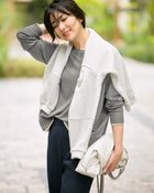 【ドゥクラッセ/DoCLASSE】のシルクフィール・ボートネックニット グレーパターン|ID: prp329100004665376 ipo3291000000033747103