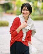 【ドゥクラッセ/DoCLASSE】のシルクフィール・ボートネックニット スカーレット|ID: prp329100004665376 ipo3291000000033747106