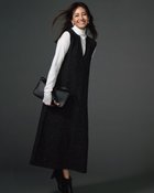 【ドゥクラッセ/DoCLASSE】のストレッチラメジャカード・ジャンパースカート ブラック|ID: prp329100004665378 ipo3291000000035933250