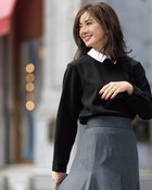 【ドゥクラッセ/DoCLASSE】のグラシエツイル・2WAY衿ブラウス ブラック|ID:prp329100004665386