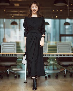 【ドゥクラッセ/DoCLASSE】のグラシエツイル・ウエストドレープワンピ―ス 人気、トレンドファッション・服の通販 founy(ファニー) ファッション Fashion レディースファッション Fashion for Women ワンピース Dresses オケージョン Occasion Wear シンプル Simple, Minimal スマート Smart, Elegant セットアップ Set-Up, Coordinated Outfit ラップ Wrap, Wrap Design ビジネス 仕事 通勤 Business / Work / Commuting 洗える Machine Washable |ID:prp329100004665389