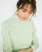 【ドゥクラッセ/DoCLASSE】のコットンガーゼ・配色ハイネック/長袖 ペールグリーン|ID: prp329100004665395 ipo3291000000033747201