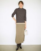 【ドゥクラッセ/DoCLASSE】のコットンガーゼ・配色ハイネック/長袖 ダークモカ|ID: prp329100004665395 ipo3291000000033747202