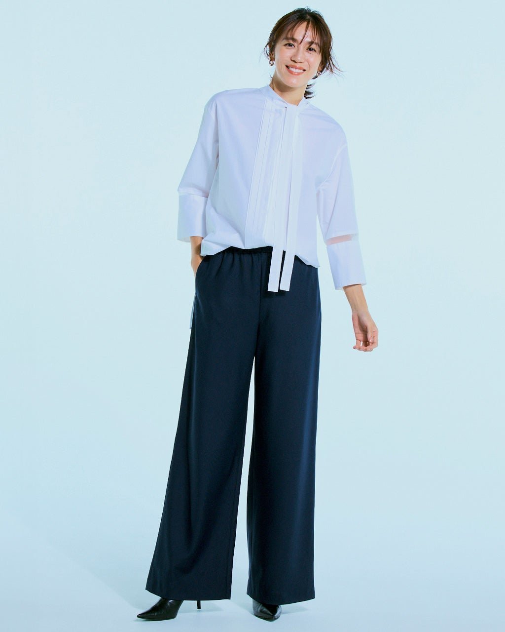 【ドゥクラッセ/DoCLASSE】のビューティバイアスパンツⅡ/70cm インテリア・キッズ・メンズ・レディースファッション・服の通販 founy(ファニー) 　ファッション　Fashion　レディースファッション　Fashion for Women　パンツ　Pants & Trousers　新作・新入荷　New Arrivals / New In　おすすめ　Recommended / Our Picks　ネイビー|ID: prp329100004665397 ipo3291000000033747218
