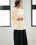 【ドゥクラッセ/DoCLASSE】のハイネック・ドロップショルダーニット オフホワイト|ID:prp329100004665400