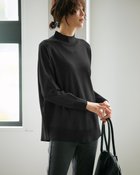 【ドゥクラッセ/DoCLASSE】のハイネック・ドロップショルダーニット ブラック|ID:prp329100004665400
