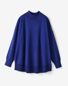 【ドゥクラッセ/DoCLASSE】のハイネック・ドロップショルダーニット ブルー|ID:prp329100004665400