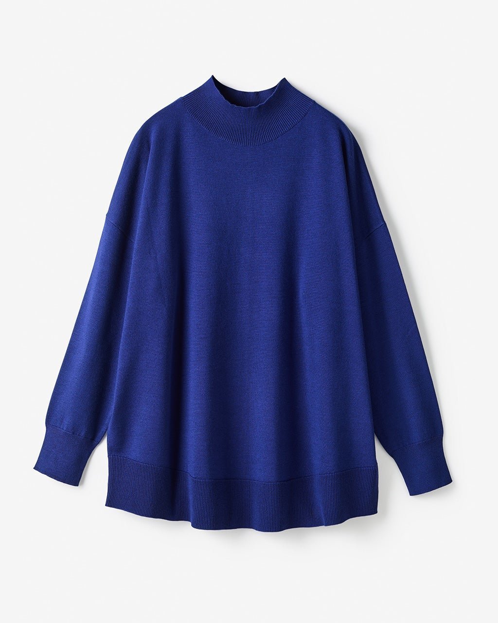 【ドゥクラッセ/DoCLASSE】のハイネック・ドロップショルダーニット インテリア・キッズ・メンズ・レディースファッション・服の通販 founy(ファニー) 　ファッション　Fashion　レディースファッション　Fashion for Women　トップス・カットソー　Cut & Sew Tops　ニット　Knit Tops & Sweaters　新作・新入荷　New Arrivals / New In　インナー　Innerwear　シェイプ　Shape, Slim Fit　チュニック　Tunic, Long Top　ハイネック　High Neck, Mock Neck　ラウンド　Round, Round Neck　ブルー|ID: prp329100004665400 ipo3291000000033747227