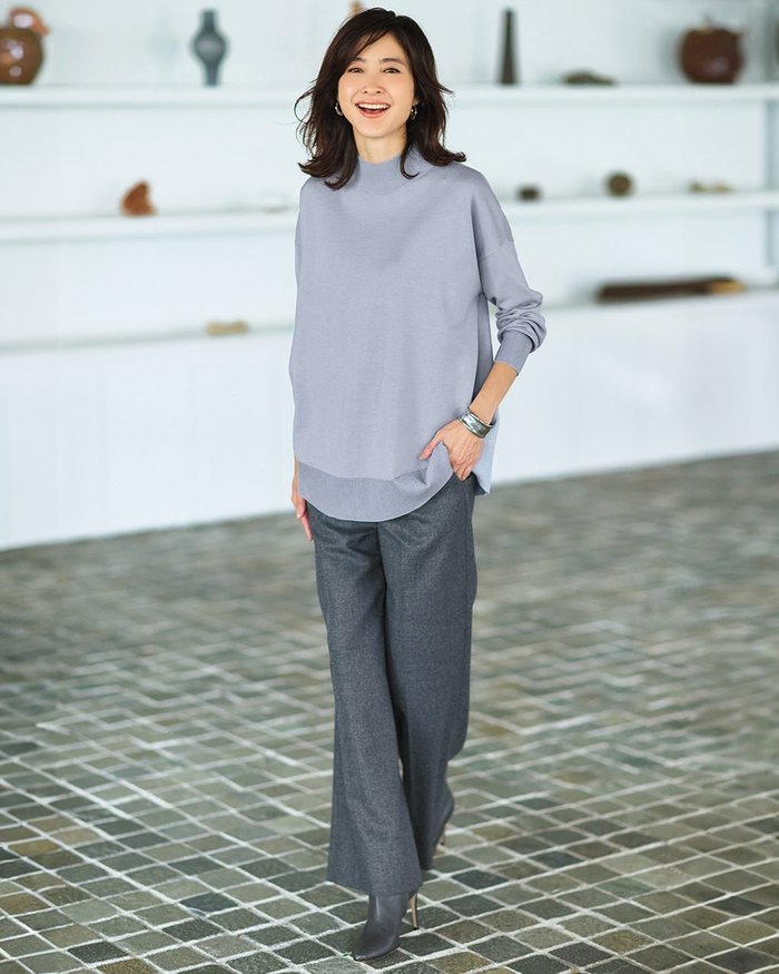 【ドゥクラッセ/DoCLASSE】のハイネック・ドロップショルダーニット インテリア・キッズ・メンズ・レディースファッション・服の通販 founy(ファニー) https://founy.com/ ファッション Fashion レディースファッション Fashion for Women トップス・カットソー Cut & Sew Tops ニット Knit Tops & Sweaters インナー Innerwear シェイプ Shape, Slim Fit チュニック Tunic, Long Top ハイネック High Neck, Mock Neck ラウンド Round, Round Neck |ID: prp329100004665400 ipo3291000000034145675